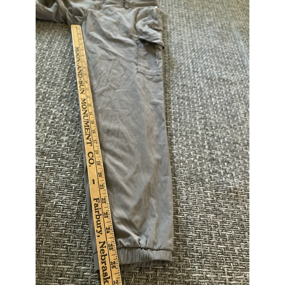 Prana Womens Nylon Stretch Hiking Pants Size 6 Gray Drawstring Outdoor Ripstop - Picture 7 of 15